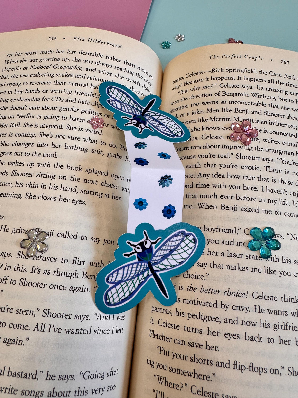 Dragonfly Magnetic Bookmark | Handmade Book Lover Gift