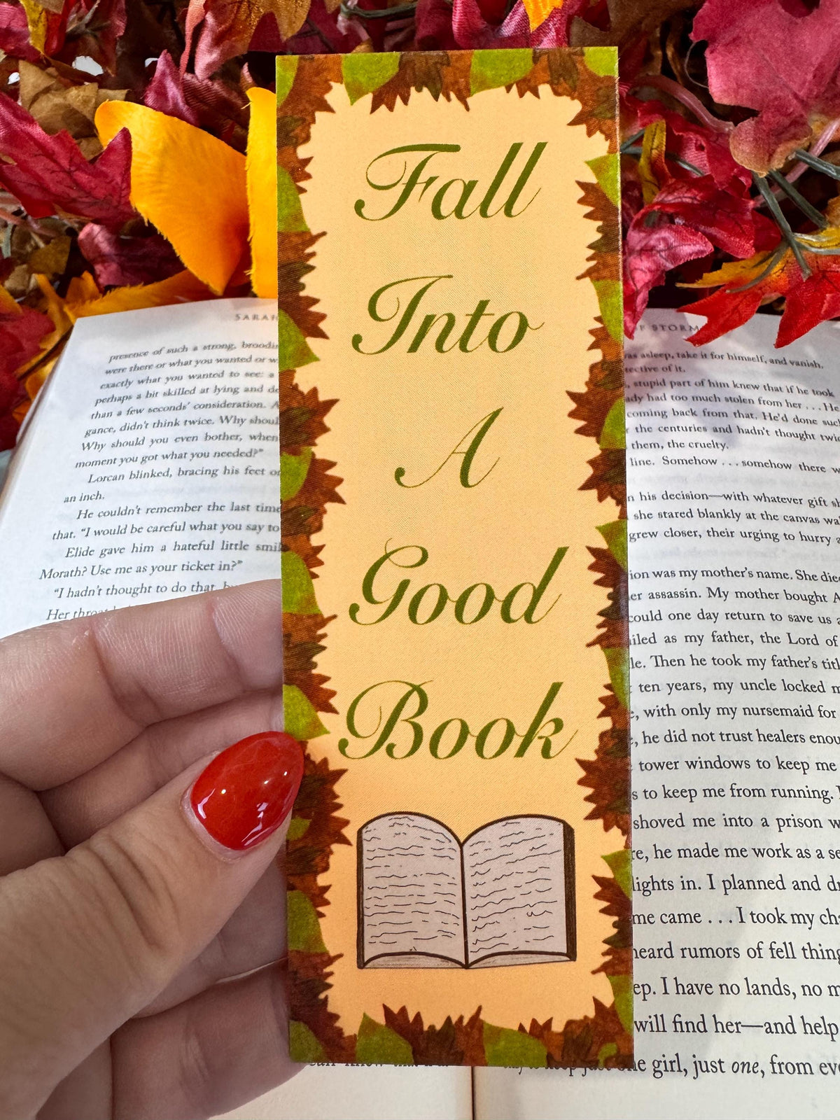 Autumn Leaves Bookmark | Laminated Fall Reading Gift