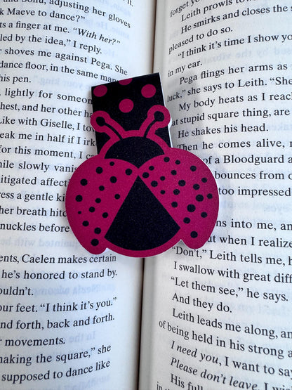 Ladybug Magnetic Bookmark | Hand-Drawn Book Lover Gift