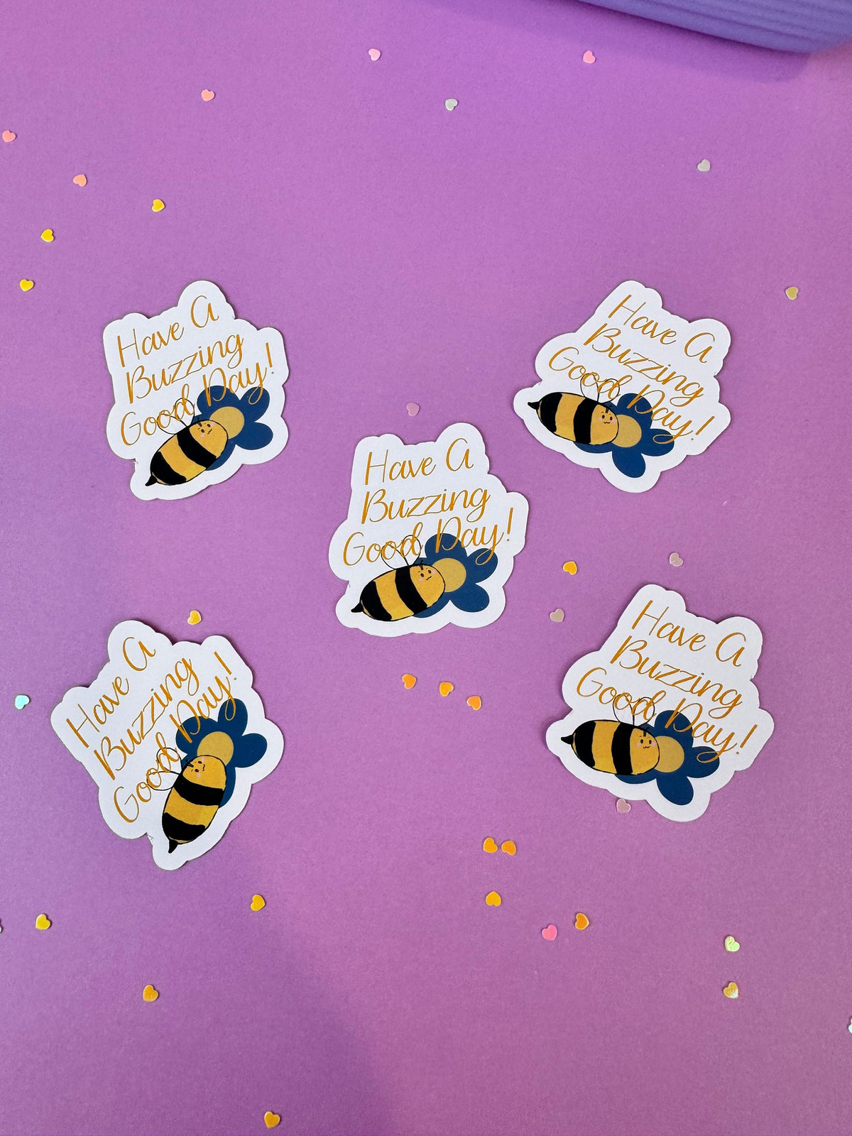 Have a Buzzing Good Day! Bumblebee Sticker | Matte