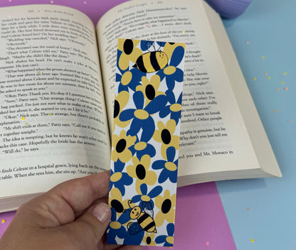 Stewart & Marley Bumblebee and Flowers Bookmark
