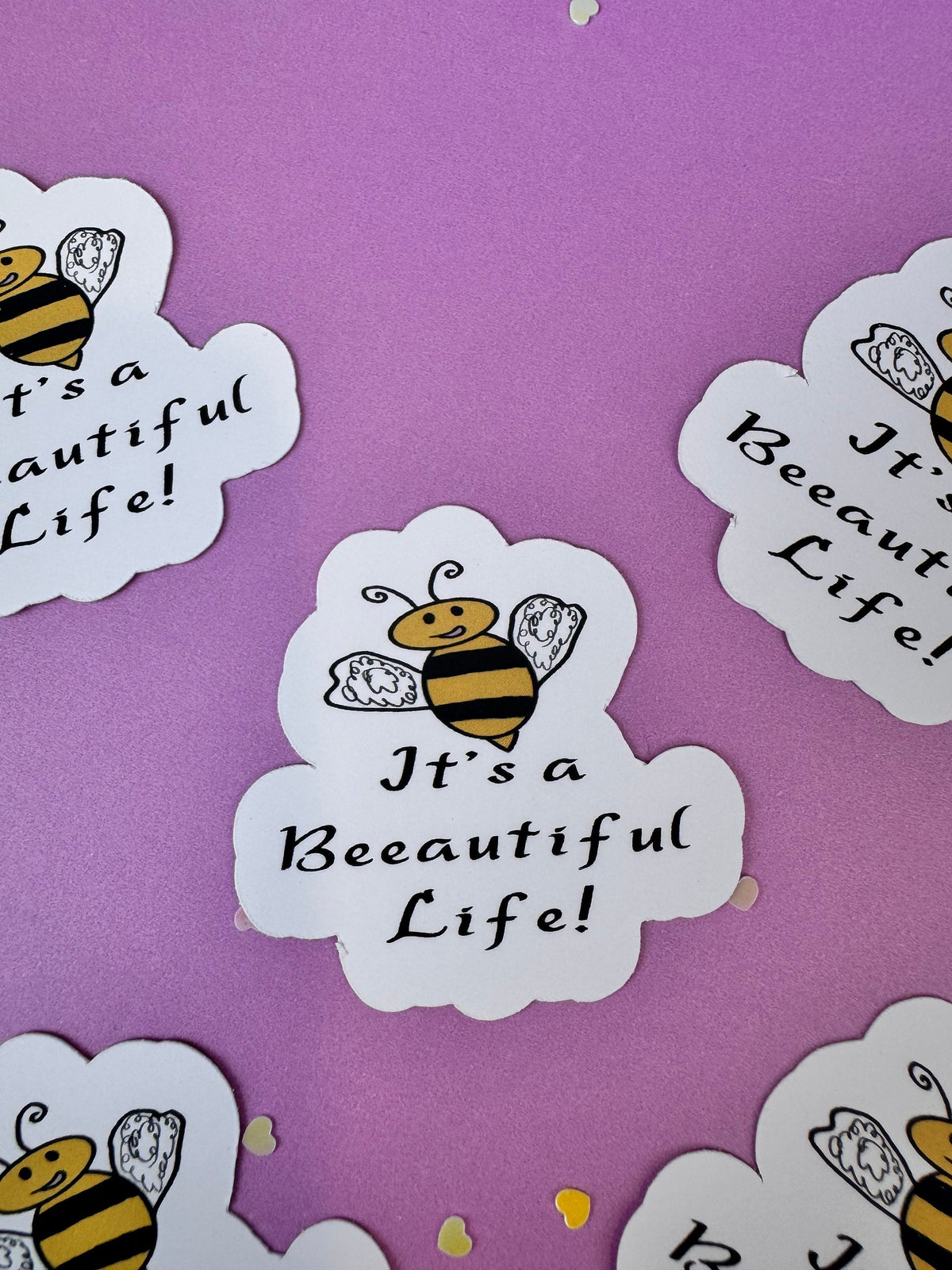 It’s a Beeautiful Life! Bumblebee Sticker | Matte