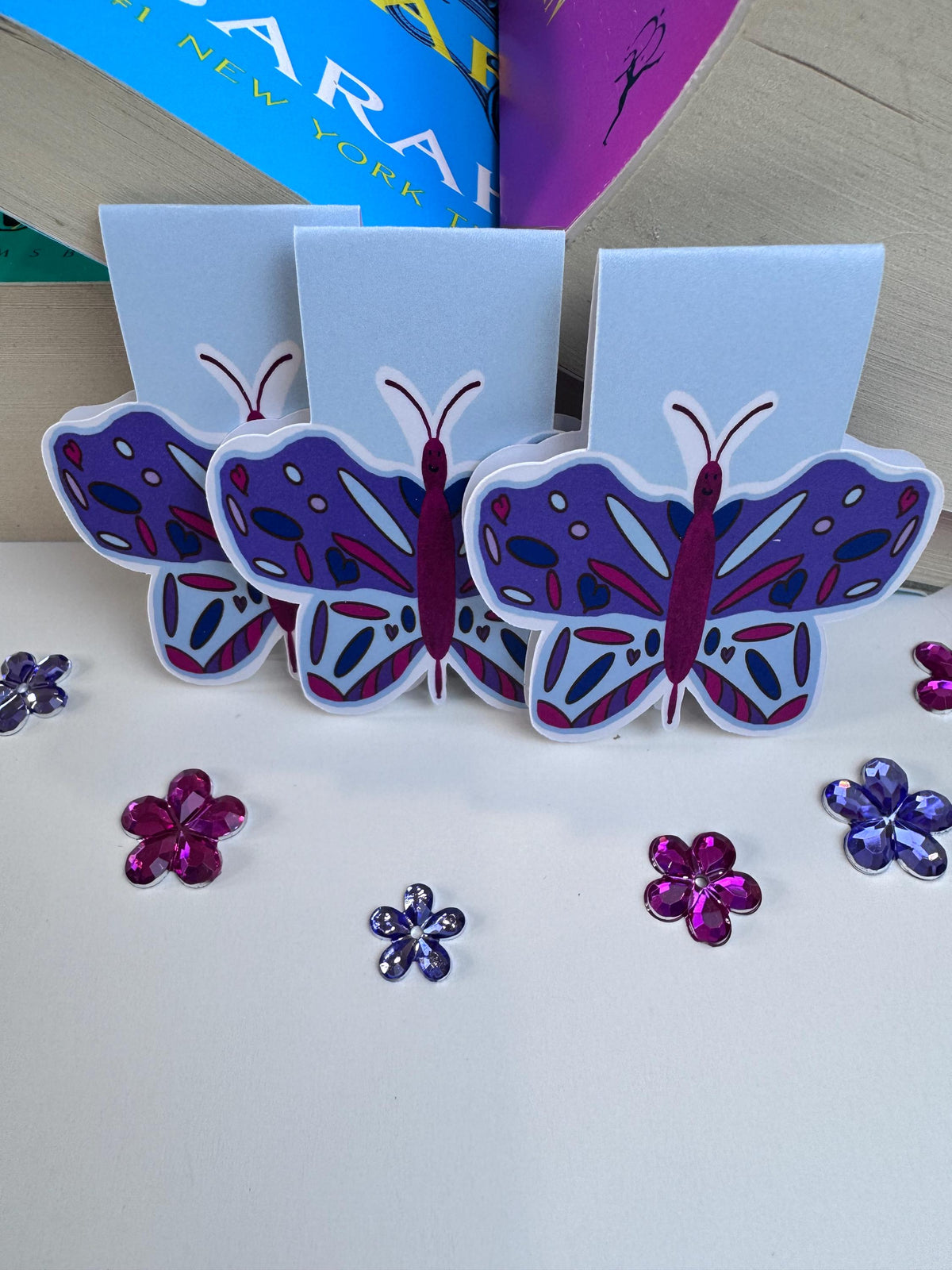 Purple Butterfly Magnetic Bookmark | Book Lover Gift