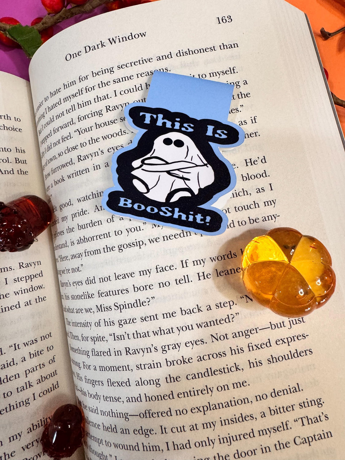 This Is Booshit! Angry Ghost Magnetic Bookmark