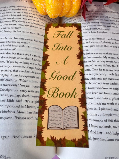 Autumn Leaves Bookmark | Laminated Fall Reading Gift