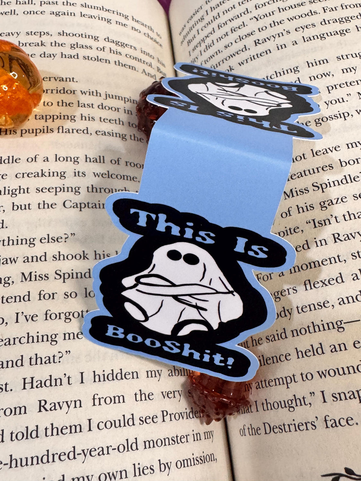 This Is Booshit! Angry Ghost Magnetic Bookmark