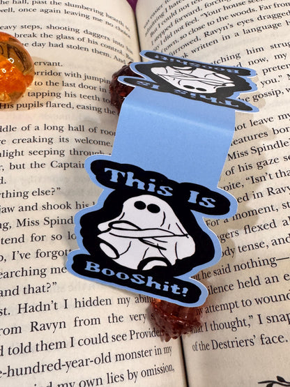 This Is Booshit! Angry Ghost Magnetic Bookmark