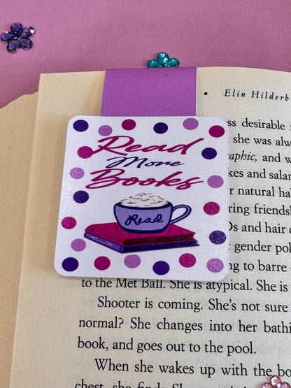 Read More Books Magnetic Bookmark – Coffee & Books