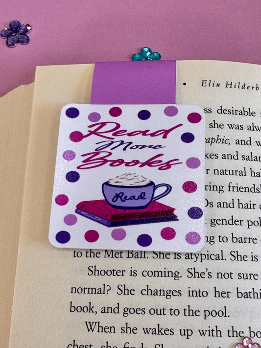 Read More Books Magnetic Bookmark – Coffee & Books