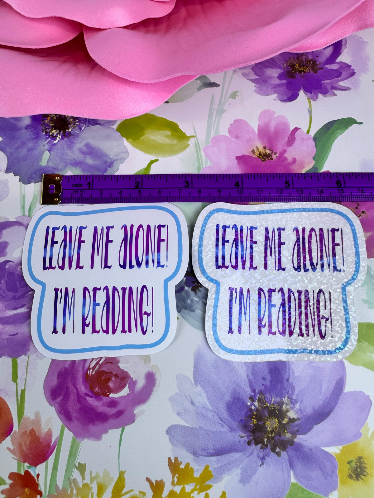 Sarcastic Bookish Sticker: Funny Reader Die Cut - Holographic or Matte, Sticker For Readers