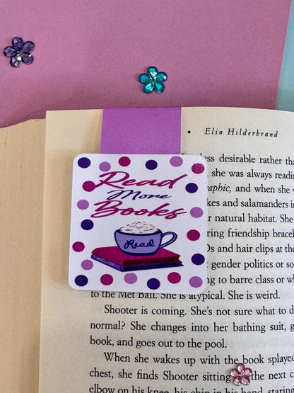 Read More Books Magnetic Bookmark – Coffee & Books
