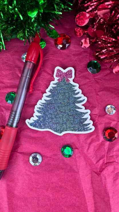 Hand Drawn Christmas Tree Sticker- Festive Holiday Planner or Phone Decor