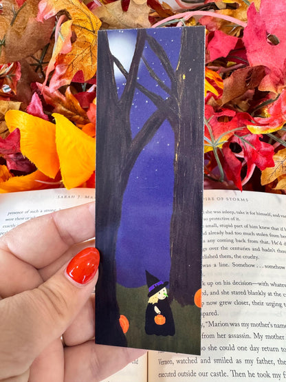 Halloween Witch Bookmark | Trick-or-Treating | Laminated 2 × 6