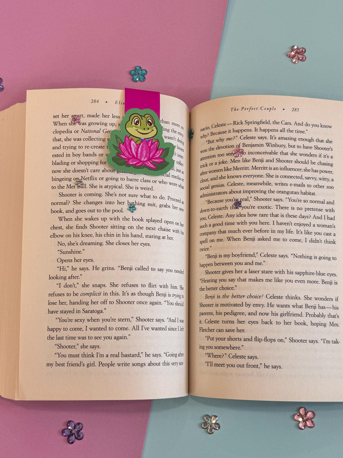 Reading Frog Magnetic Bookmark – Lily Pad Bookish Gift