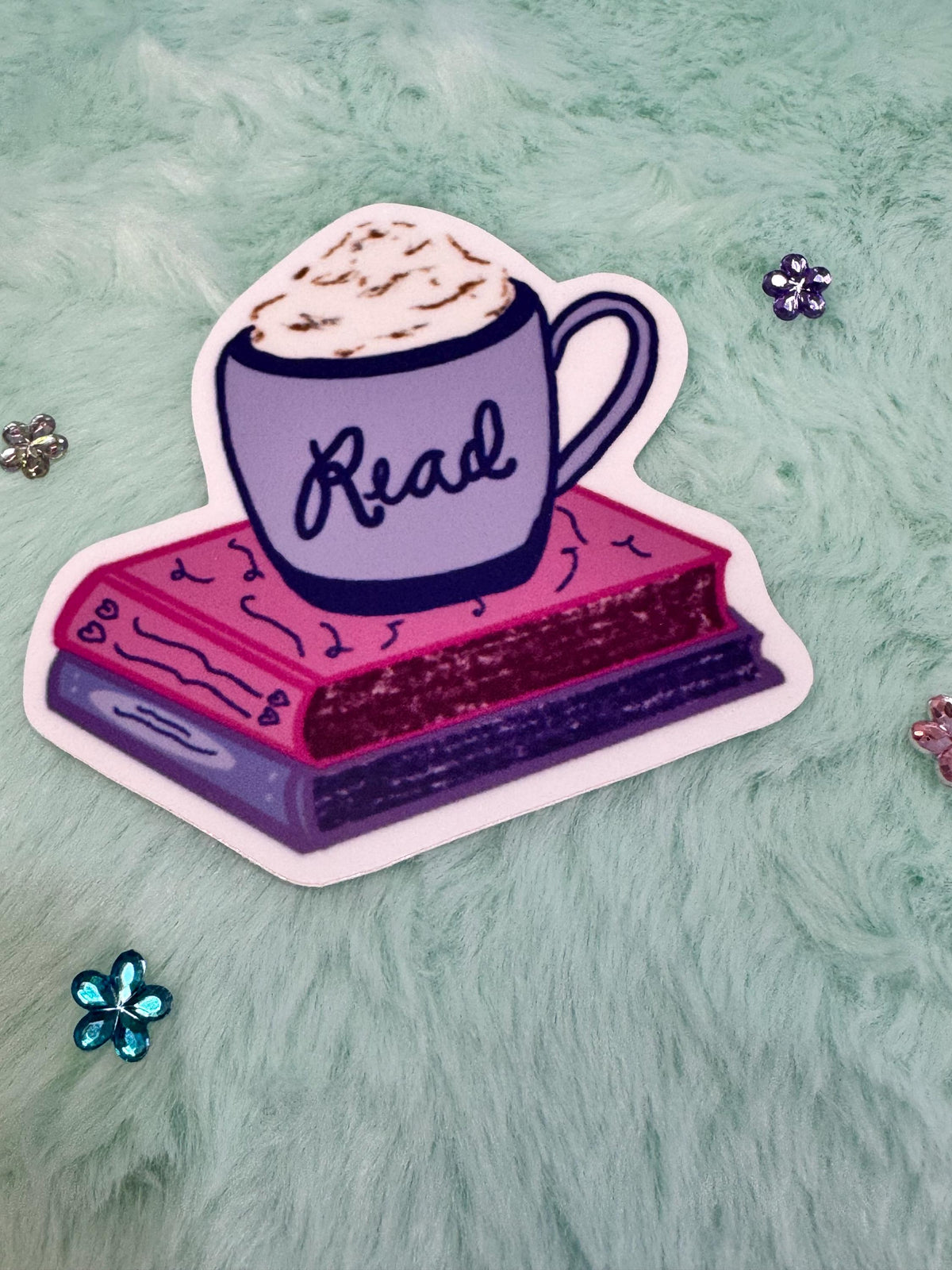 Read a Latte Sticker | Books & Coffee Vinyl Decal