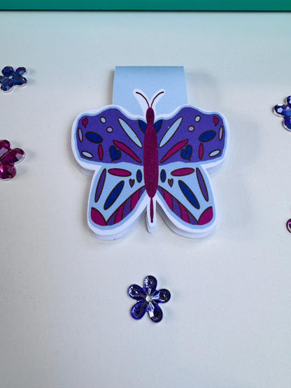 Purple Butterfly Magnetic Bookmark | Book Lover Gift