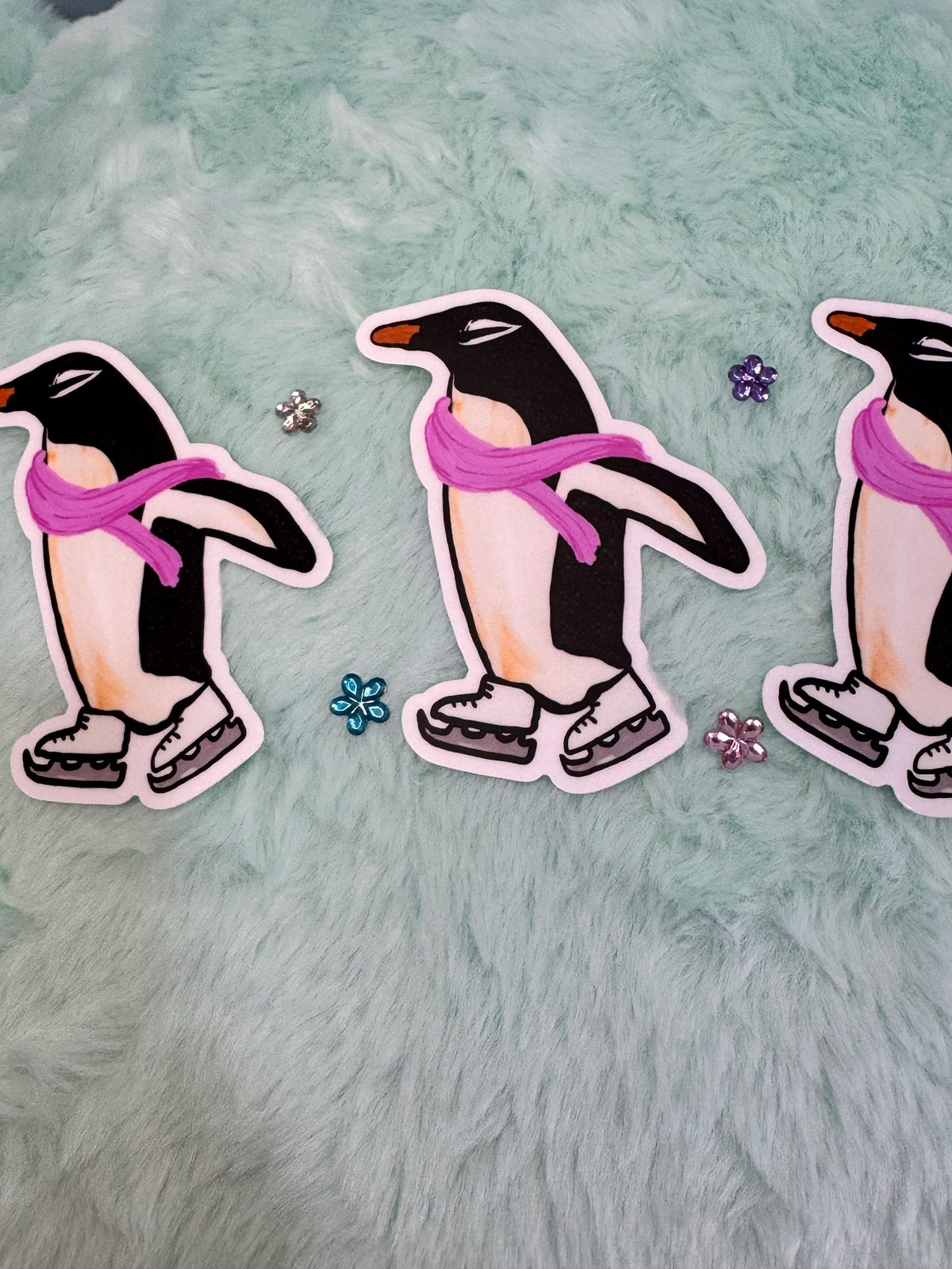 Marie the Penguin Sticker | Ice Skating Vinyl Decal