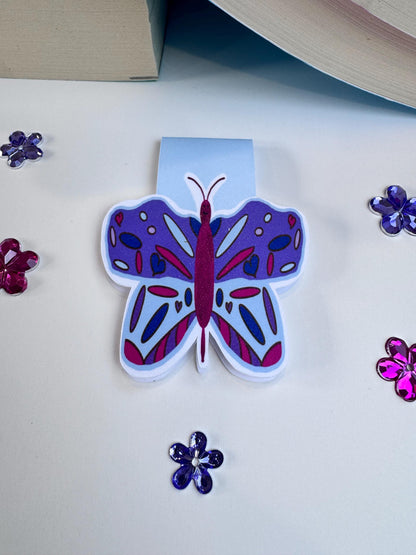 Purple Butterfly Magnetic Bookmark | Book Lover Gift