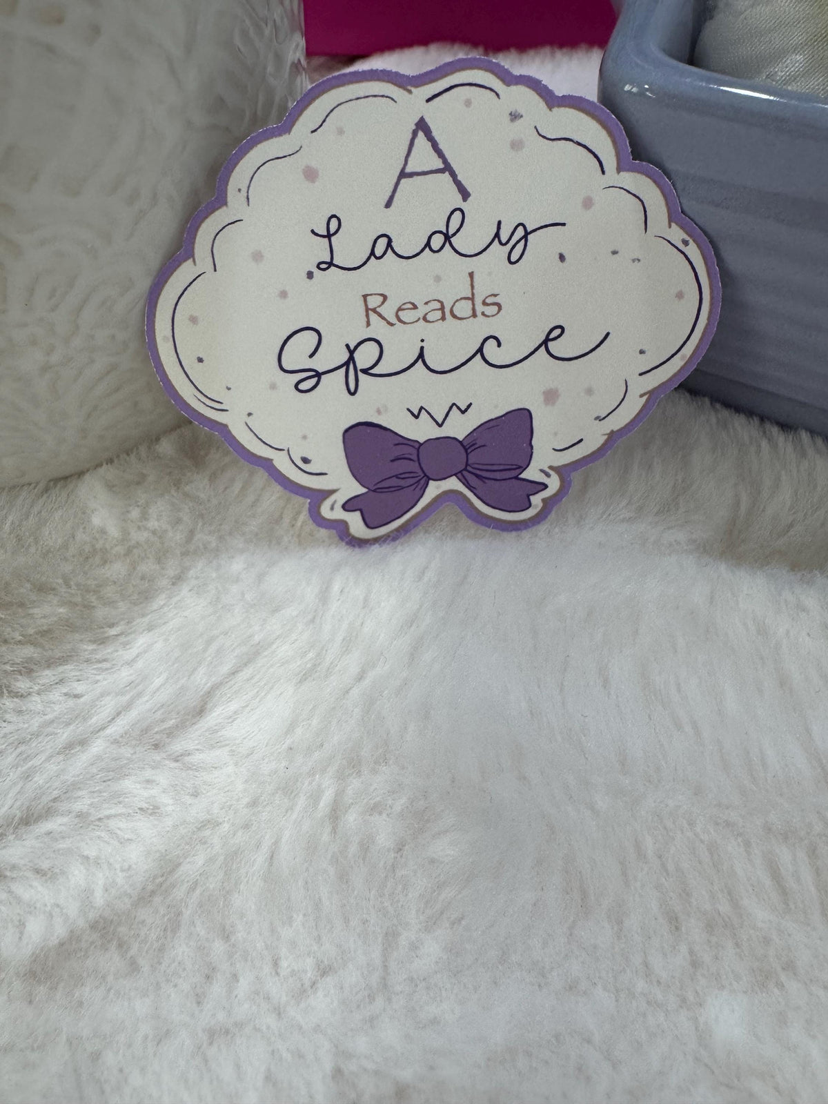 A Lady Reads Spice, Spicy Book Lover Sticker