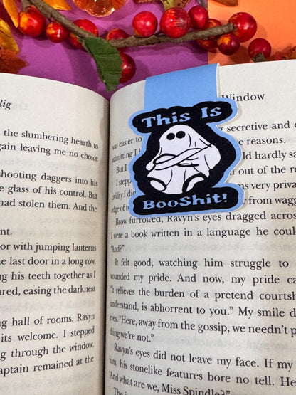 This Is Booshit! Angry Ghost Magnetic Bookmark