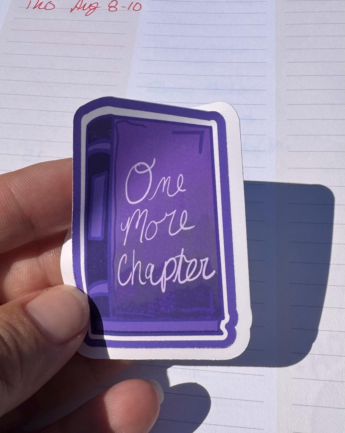 One More Chapter Vinyl Sticker | Purple Book
