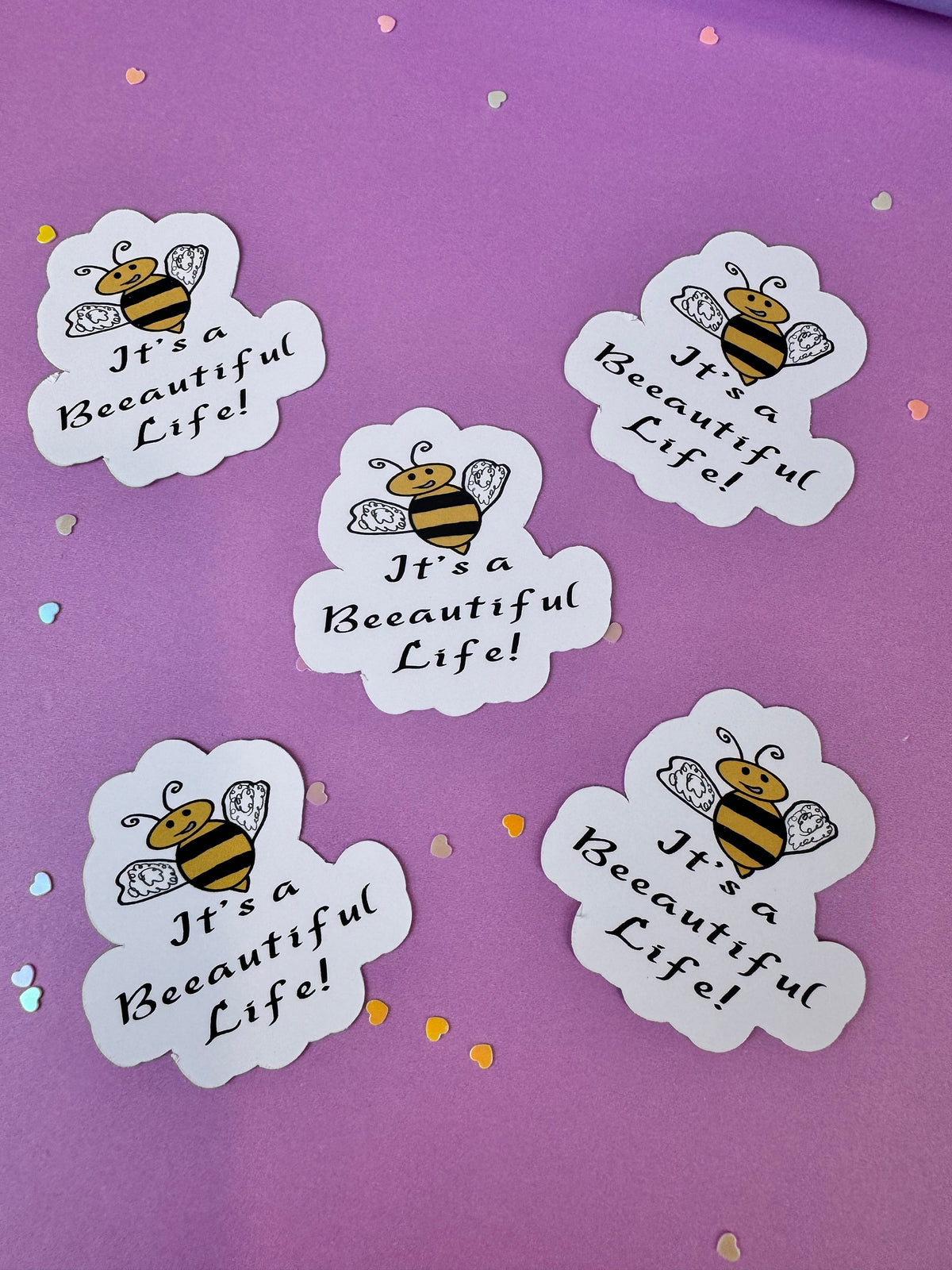 It’s a Beeautiful Life! Bumblebee Sticker | Matte