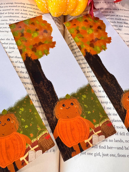 Patch the Pumpkin Fall Bookmark | Autumn Picnic