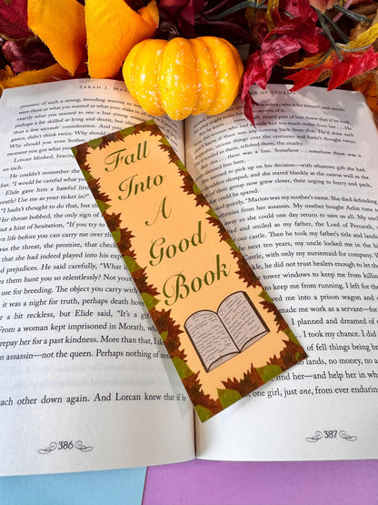 Autumn Leaves Bookmark | Laminated Fall Reading Gift