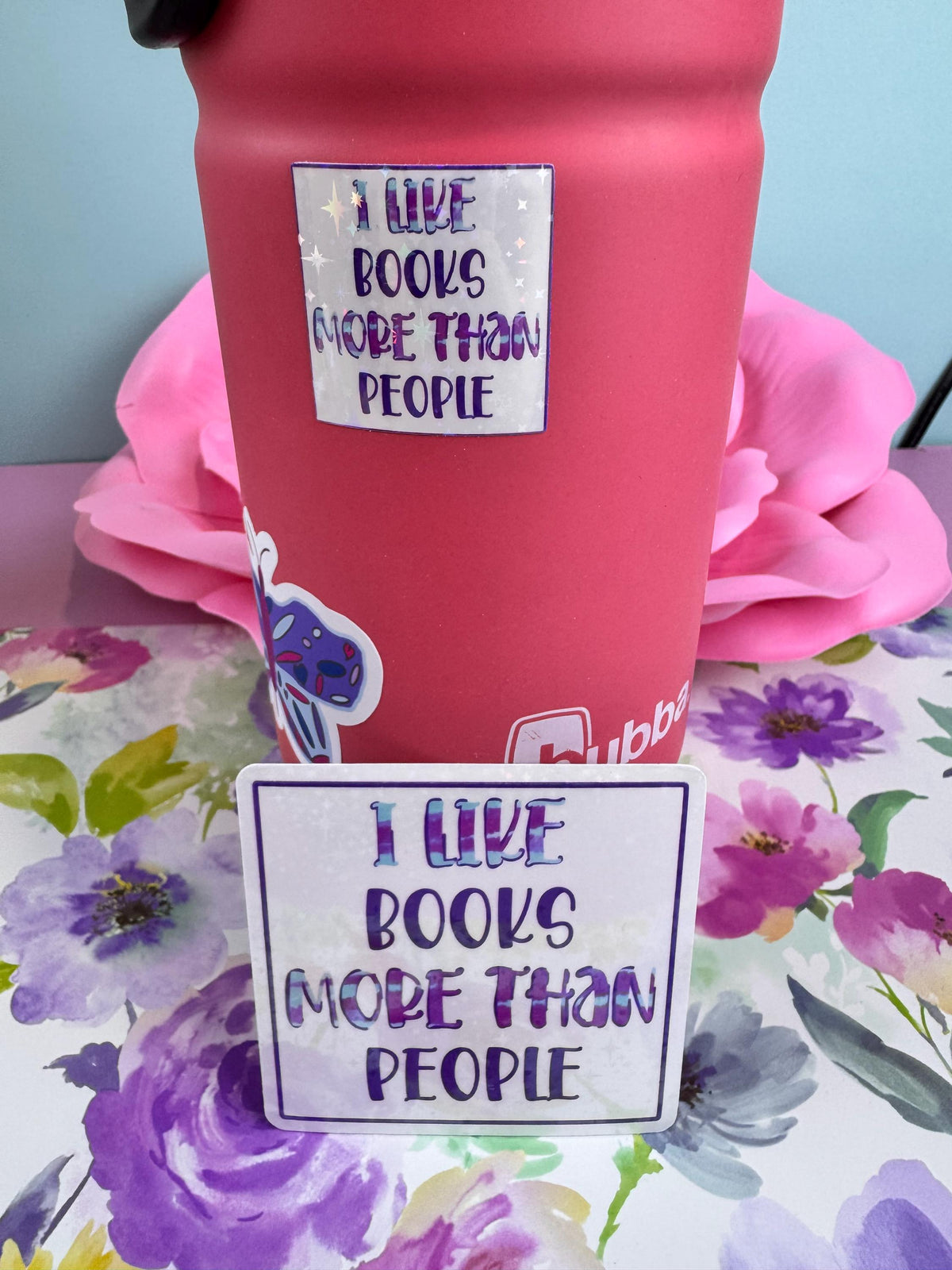 I Like Books More Than People Sticker | Matte or Holographic