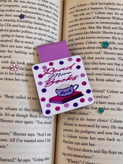 Read More Books Magnetic Bookmark – Coffee & Books