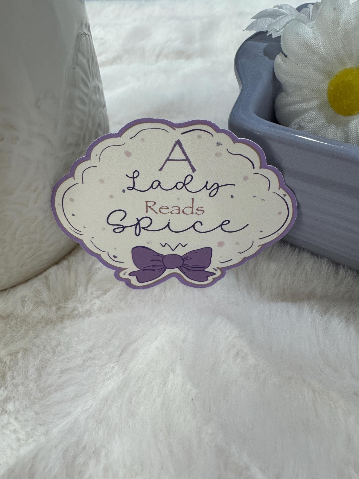 A Lady Reads Spice, Spicy Book Lover Sticker
