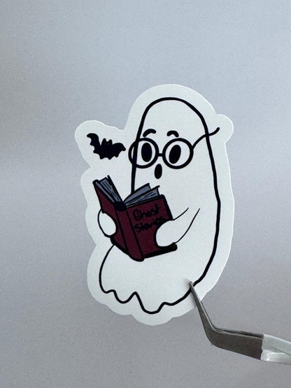 Ghost Storytime Sticker | Bookish Matte Vinyl Sticker