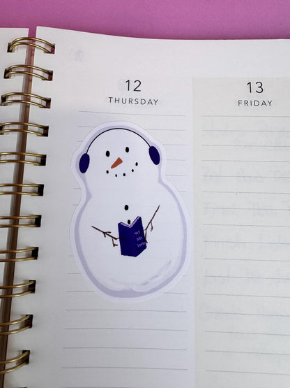 Snowman Vinyl Sticker | Cute Winter Planner & Journal Sticker
