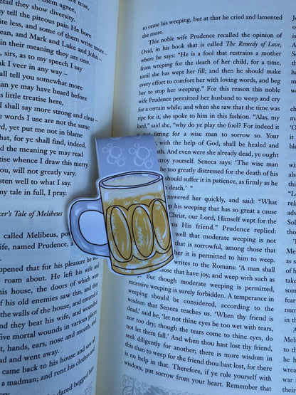 Beer Mug Magnetic Bookmark