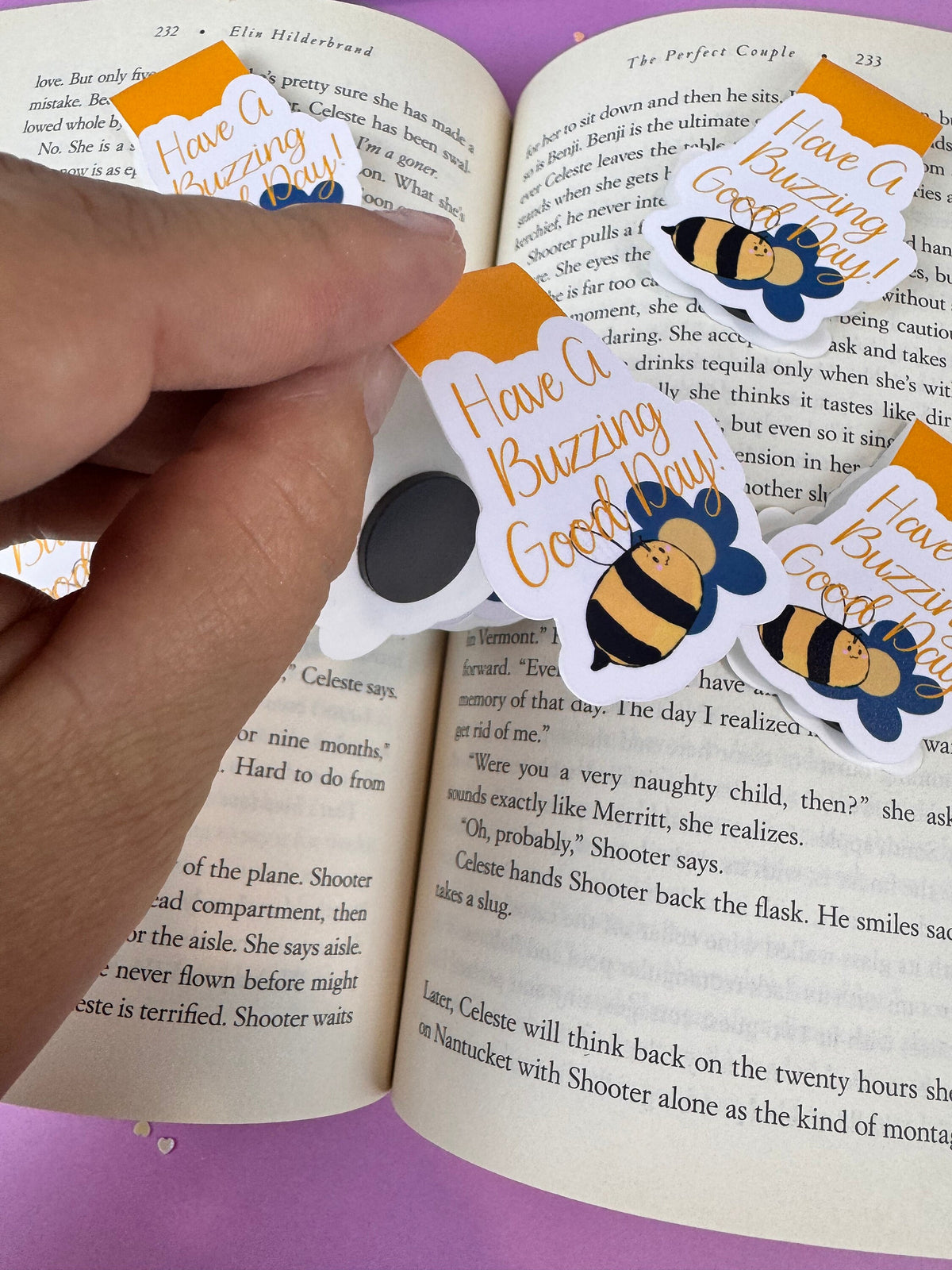 Have a Buzzing Good Day Bumblebee Magnetic Bookmark
