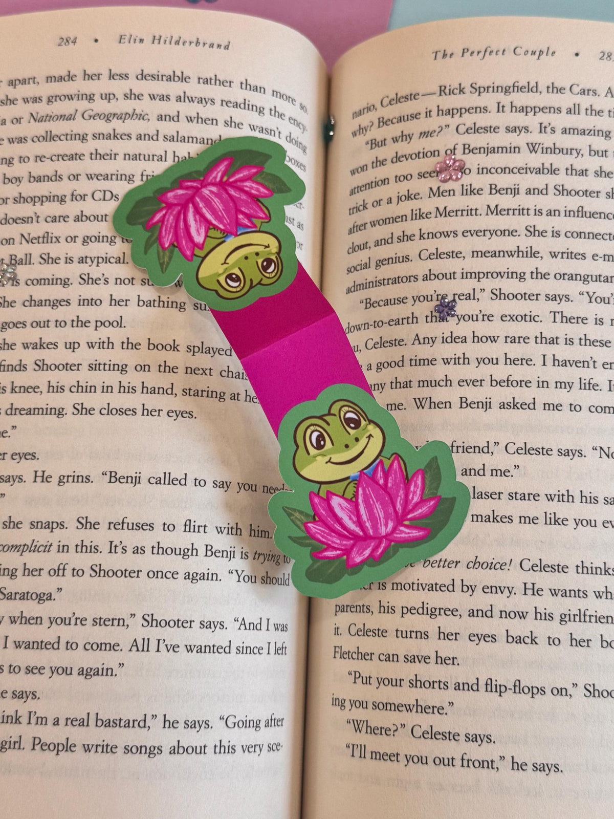 Reading Frog Magnetic Bookmark – Lily Pad Bookish Gift