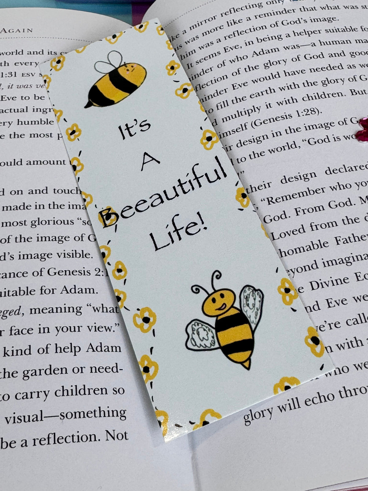 It’s a Beeautiful Life! Bumblebee Bookmark