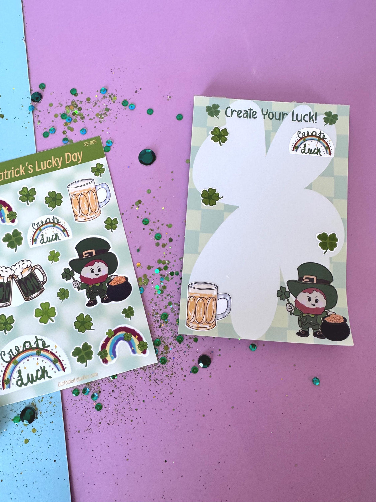 St. Patrick’s Day Sticker Sheet | 20 Lucky Planner Stickers