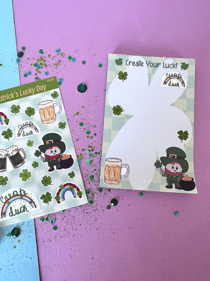 St. Patrick’s Day Sticker Sheet | 20 Lucky Planner Stickers