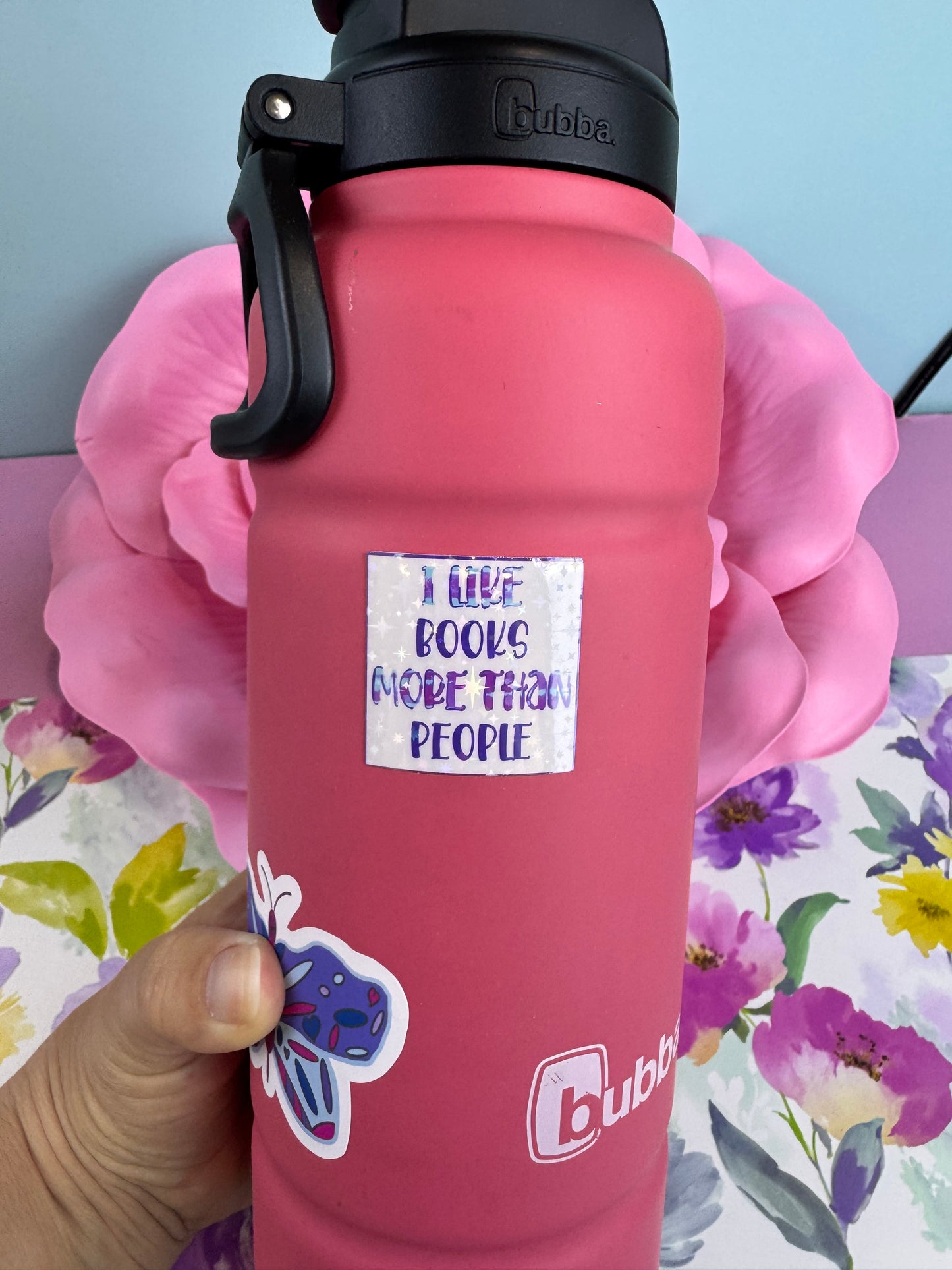 Funny Book Sticker, I Like Books More Than People, Bookish Stickers, Decor For Journals Agendas and Water Bottles