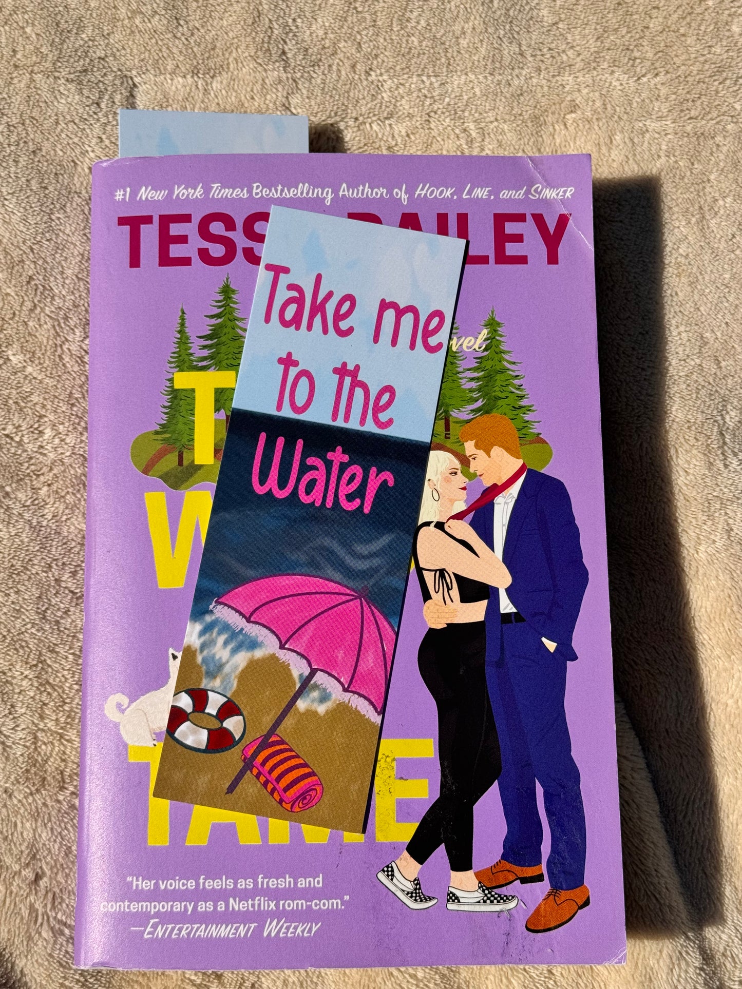 Beach Themed Bookmark, Take Me To The Water, Summertime Bookmark, For Readers and Beach Lovers