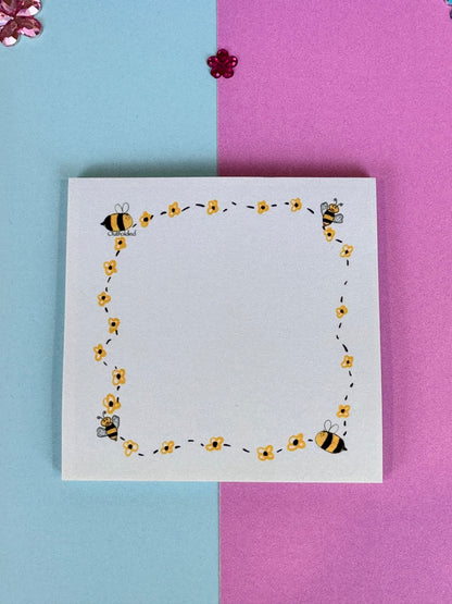 Buzzing Round The Block Bumblebee Sticky Notes