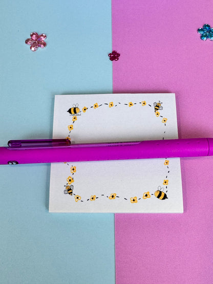 Buzzing Round The Block Bumblebee Sticky Notes