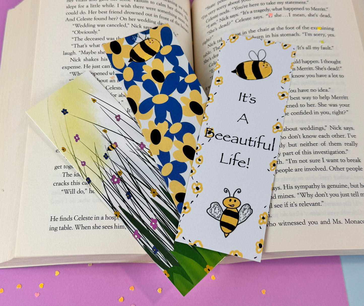 Bumblebee Collection Set of 3 Bookmarks