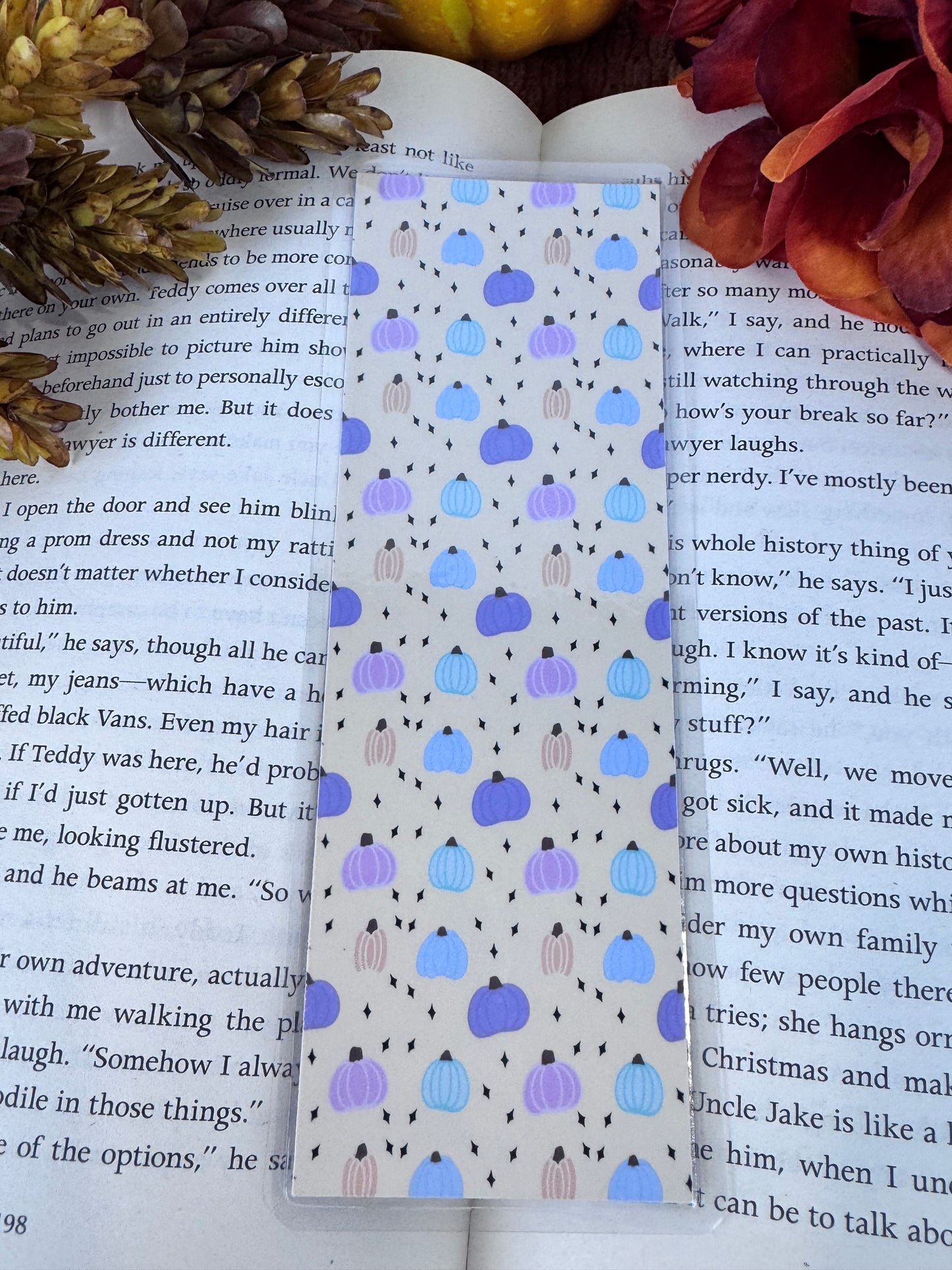 Pastel Pumpkin Bookmark –  Cozy Autumn Reading Gift for Book Lovers