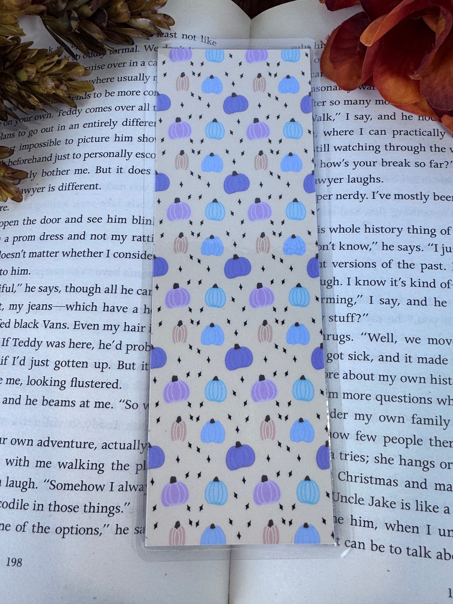 Pastel Pumpkin Bookmark –  Cozy Autumn Reading Gift for Book Lovers