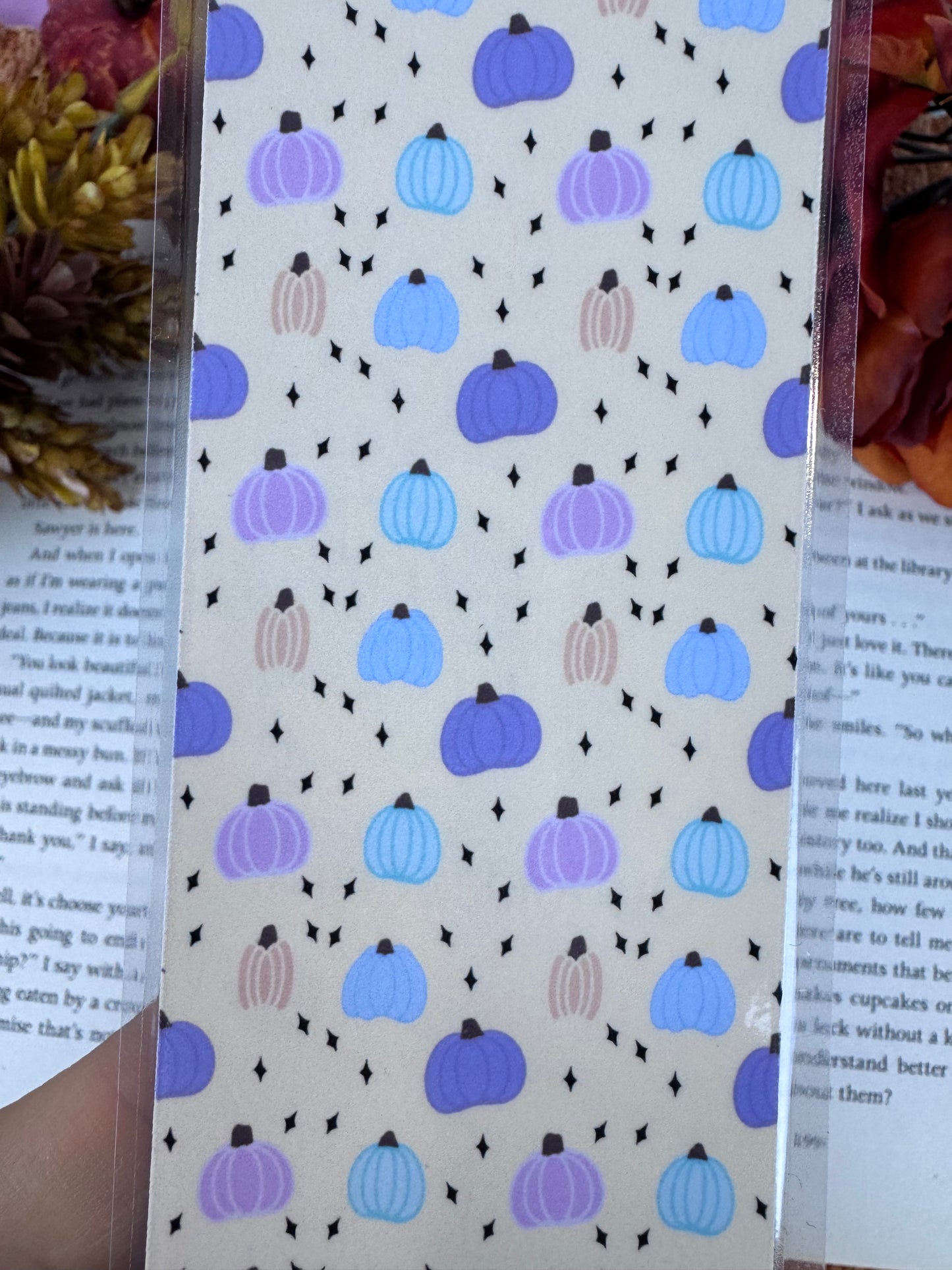 Pastel Pumpkin Bookmark –  Cozy Autumn Reading Gift for Book Lovers