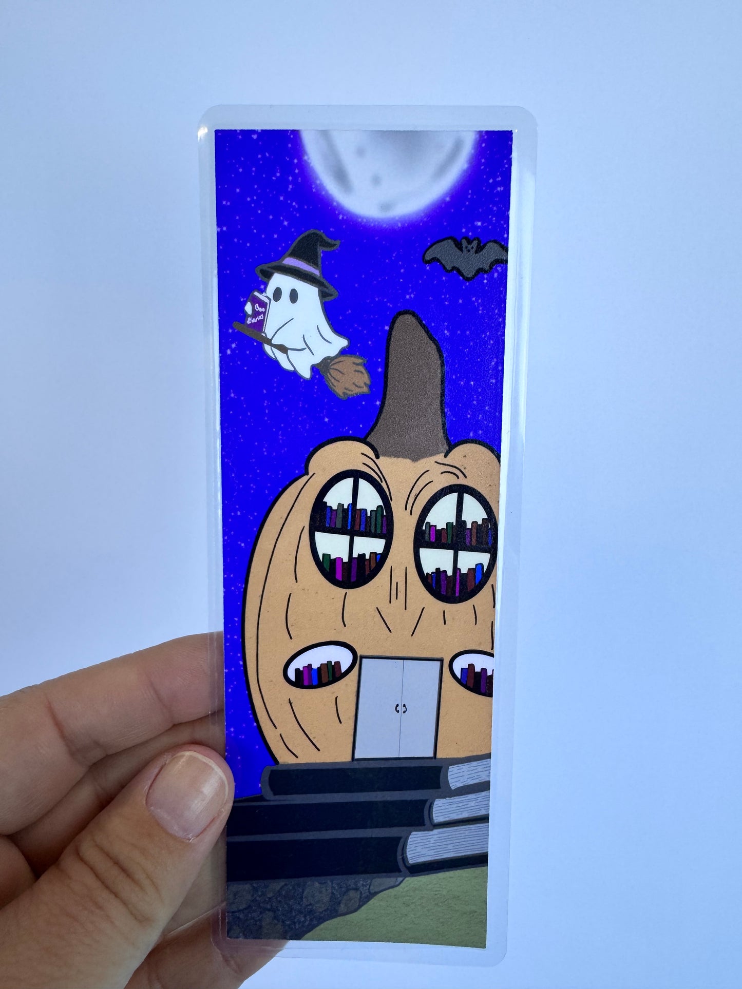 Cute Ghost Bookmark – Spooky Book Lover Gift for Halloween Reading