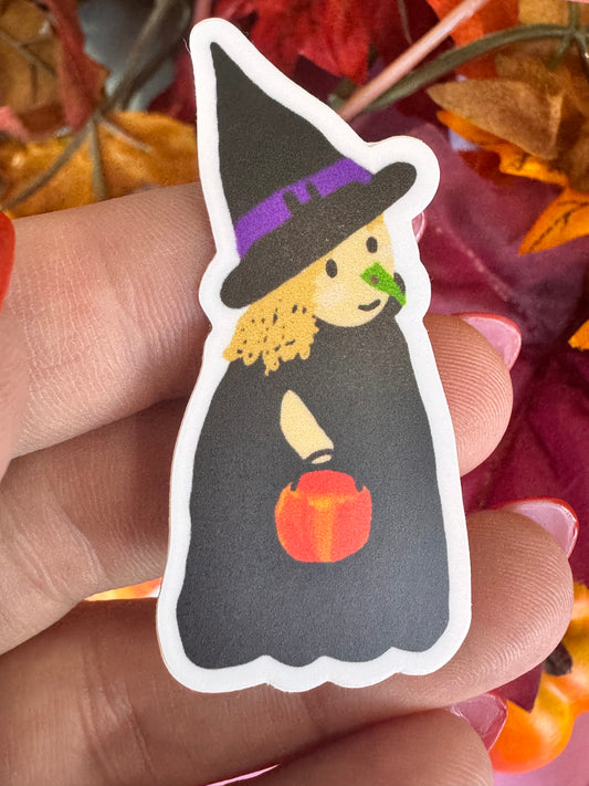 Marcy The Adorable Witch Die Cut Sticker, Fall Planner Stickers, 2 Inch