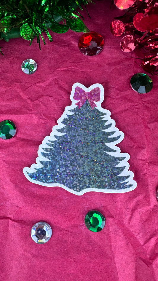 Hand Drawn Christmas Tree Sticker- Festive Holiday Planner or Phone Decor